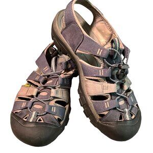 KEEN Mens Newport H2 Sandals Size 10.5 US Dark Gray/Light‎ Gray Waterproof Water